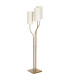 Floor Lamp black and gold metal 109x30x168cm