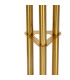 Floor Lamp black and gold metal 109x30x168cm