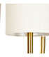 Floor Lamp black and gold metal 109x30x168cm