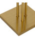 Floor Lamp black and gold metal 109x30x168cm