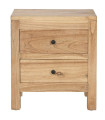 Bedside Table 2 Drawers mindiwood 45x35x50cm