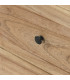 Table de chevet en bois de mindi 2 tiroirs 45x35x50cm