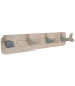 Wall Coat Rack Wood and Metal 67x17x27cm