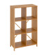 Étagère bambou 6 casiers 63x30x103cm