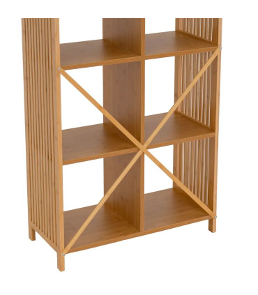 Étagère bambou 6 casiers 63x30x103cm