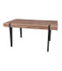 Dining Table Wood and Metal - 160x90cm