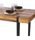 Dining Table Wood and Metal - 160x90cm