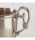Seau à glace coupe en aluminium argenté 27x15x28cm