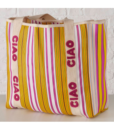 Sac en tissu multicolore Ciao 39x37x14cm
