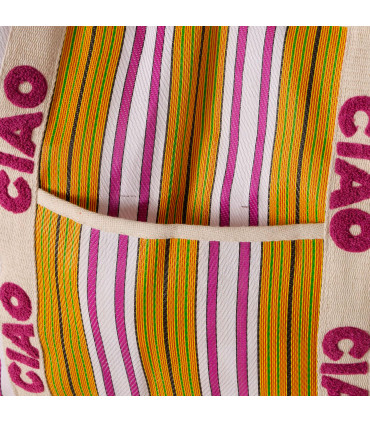 Multicolor tissue bag ciao 39x37x14cm