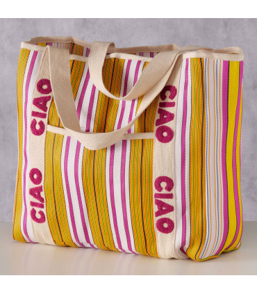 Sac en tissu multicolore Ciao 39x37x14cm