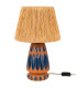 Table Lamp Paddles Resine and White Lampshade