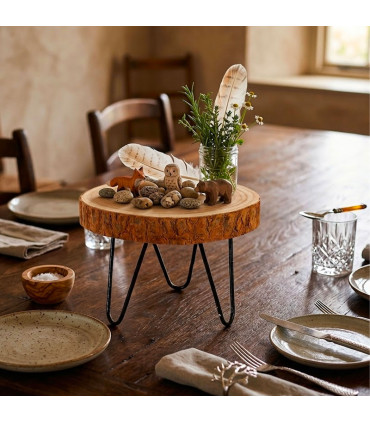 Table Decoration Wood 28x28x20cm