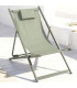 Lounge Chair metal and tissue green 61x103x96cm