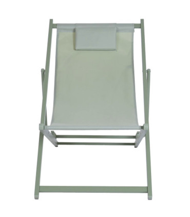Lounge Chair metal and tissue green 61x103x96cm