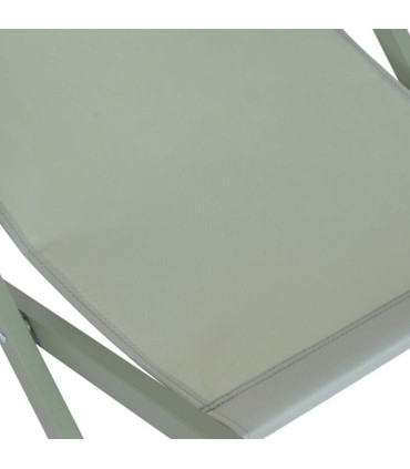 Lounge Chair metal and tissue green 61x103x96cm