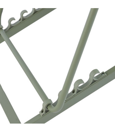 Lounge Chair metal and tissue green 61x103x96cm