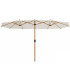 Parasol ivoire ouverture à manivelle diamètre 300cm