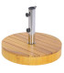 Parasol Base wood eucalyptus 30kg 50x50x38cm