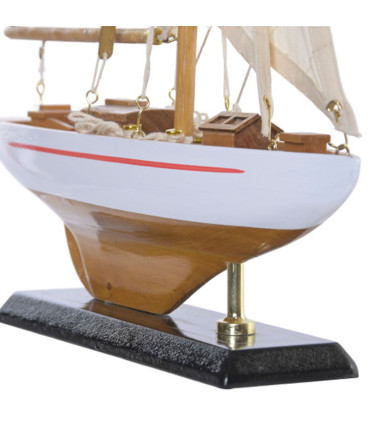 Decorative Boat Wood - 40x13x35cm