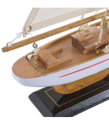 Decorative Boat Wood - 40x13x35cm