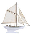 Decorative Boat Wood white 42x6.5x41cm