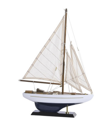 Decorative Boat Wood - 40x13x35cm