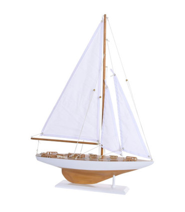 Decorative Boat Wood - 40x13x35cm