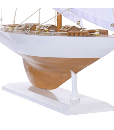 Decorative Boat Wood - 40x13x35cm