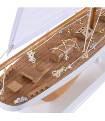 Decorative Boat Wood - 40x13x35cm