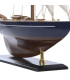 Decorative Boat Wood blue 42x9x58cm