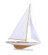Decorative Boat Wood white 75x14x98cm