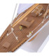 Decorative Boat Wood white 75x14x98cm