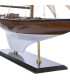Decorative Boat dark wood and white 75x14x98cm