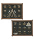 Set of 2 wall Decoration nobs 59x4x45cm