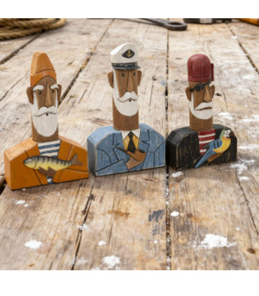 Set of 3 statues 14x6x23cm