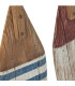 Set de 2 rames décoratives murales en bois 14x3x106cm