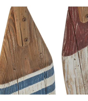 Set de 2 rames décoratives murales en bois 14x3x106cm