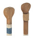 Set de 2 rames décoratives murales en bois 14x3x106cm