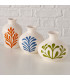 Set of 3 Small Design ceramic 10.5x10.5x11cm