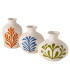 Set de 3 petits vases design en céramique 10.5x10.5x11cm