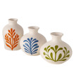 Set of 3 Small Design ceramic 10.5x10.5x11cm