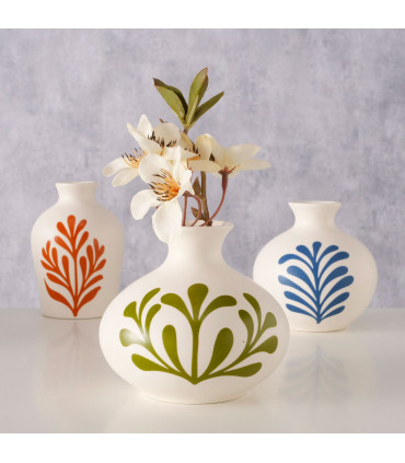 Set of 3 Small Design ceramic 10.5x10.5x11cm