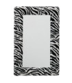 Rectangular zebra wall mirror 47x3x72cm