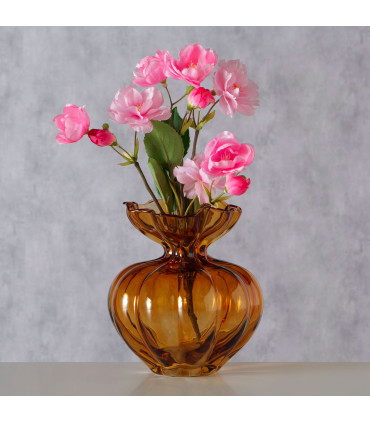 Design vase glass 16x16x17cm