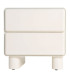 Bedside Table lacquered wood white cream 56.5x42.5x56.5cm