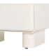 Bedside Table lacquered wood white cream 56.5x42.5x56.5cm