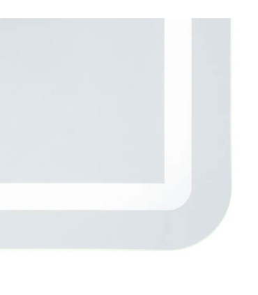 Miroir lumineux rectangulaire led tactile 100x2.5x70cm