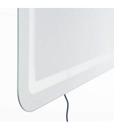 Miroir lumineux rectangulaire led tactile 100x2.5x70cm