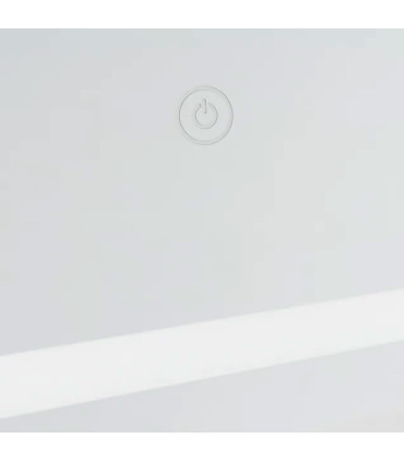 Miroir lumineux rectangulaire led tactile 100x2.5x70cm